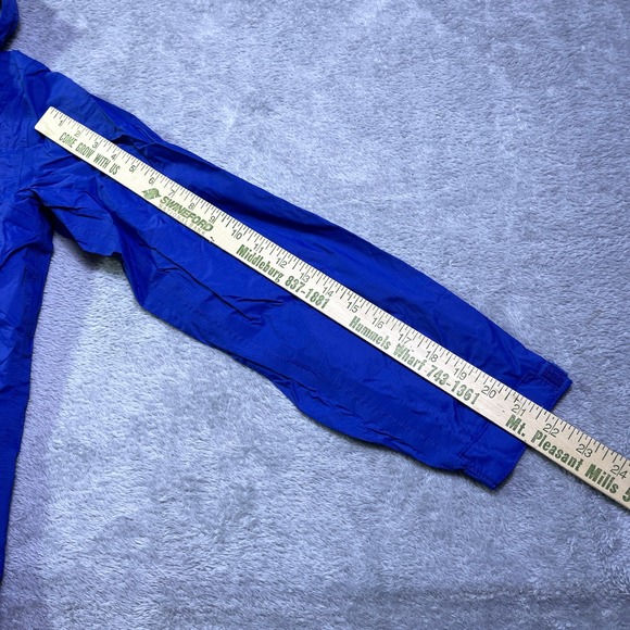 The North Face Blue Full Zip Hooded Rain Jacket Lightweight‎ Water Resist Hyvent - Picture 4 of 14